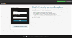 Desktop Screenshot of eocdemo.solarwinds.com